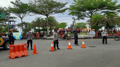 Polres Ciamis Lakukan Pengamanan Pantai Pangandaran