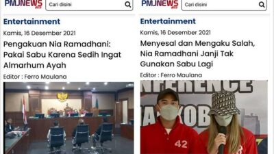 Nia Ramadhani Akui Telah Gunakan narkoba Sejak April 2021