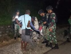 Satgas Pamtas Yonif 126/KC Amankan Narkotika Jenis Ganja dari Masyarakat