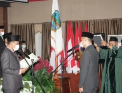 Pelantikan PAW Anggota DPRD Kabupaten Pangandaran Tahun 2022 Melalui Rapat Paripurna