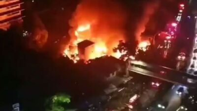 Pasar Gembrong Jakarta Timur Terbakar