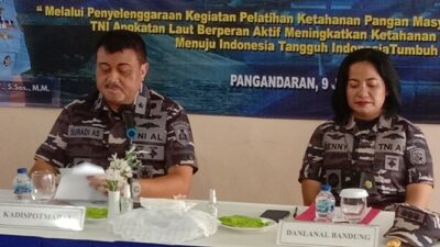 TNI AL Gelar Pelatihan Budidaya Udang Vaname di Bojongsalawe Pangandaran