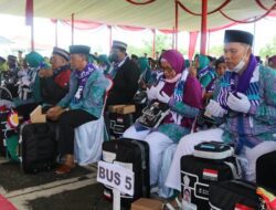Bupati Jeje Melepas Rombongan Ratusan Jamaah Haji Asal Pangandaran