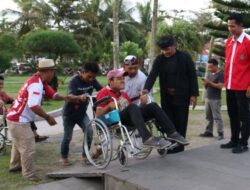 Ketua DPRD Pangandaran Launcing Akses Jalan di Taman Sunset Untuk Kaum Difabel