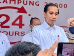 Presiden Pantau Langsung Pembagian BLT BBM di Lampung