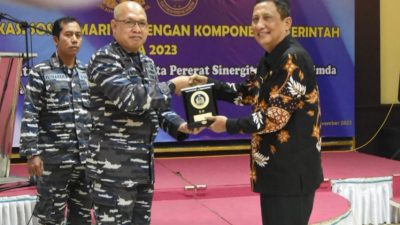 Perkuat Keamanan Maritim untuk Menjaga Potensi Kelautan, TNI AL Gelar Komsos di Pangandaran