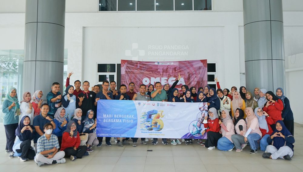 Kegiatan OMEGA RSUD Pandega Pangandaran, Olahraga dan Edukasi Kesehatan untuk Peringati HUT Ikatan Fisioterapi Indonesia