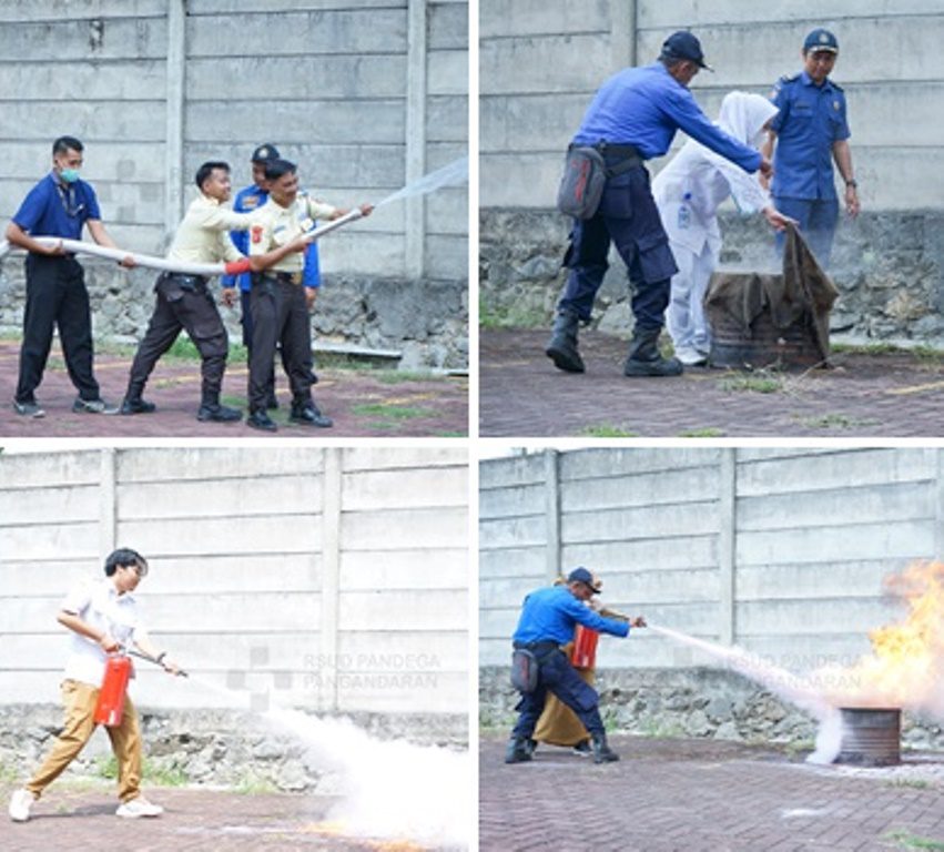 Perkuat Mitigasi Bencana, RSUD Pandega Pangandaran Ikuti In House Training Penanggulanan Kebakaran