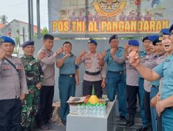 Hut TNI Angkatan Laut ke 79, Satpolairud Polres Pangandaran Beri Hadiah Tumpeng 1 Hut TNI Angkatan Laut ke 79, Satpolairud Polres Pangandaran Beri Hadiah Tumpeng