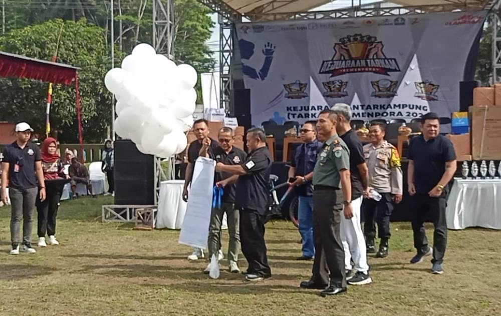Pjs Bupati Pangandaran Benny Bachtiar Membuka Kejuaraan Tarkam Kemenpora 2024