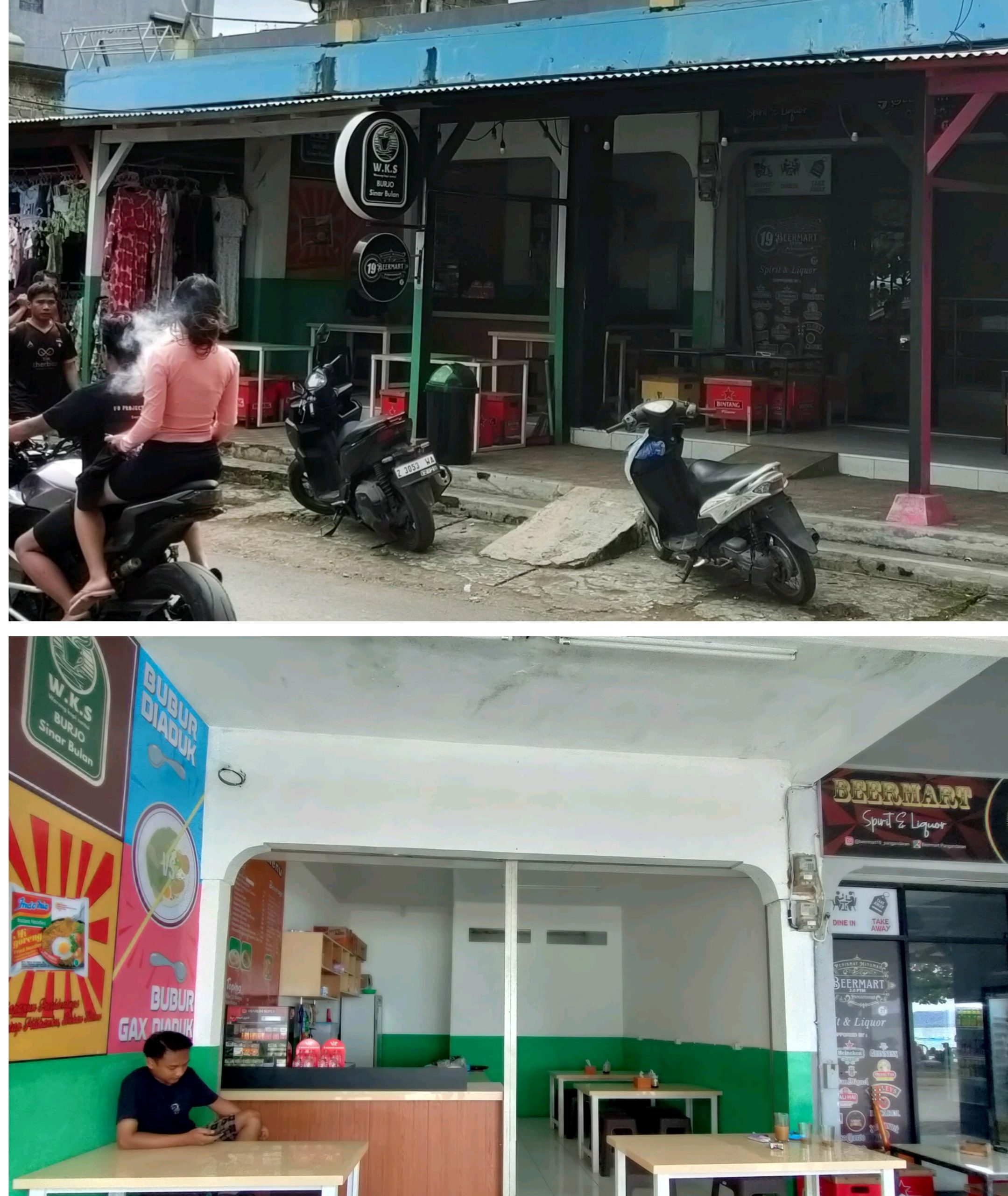 W.K.S Burjo Sinar Bulan Jadi Magnet Baru Anak Nongkrong di Pantai Timur Pangandaran