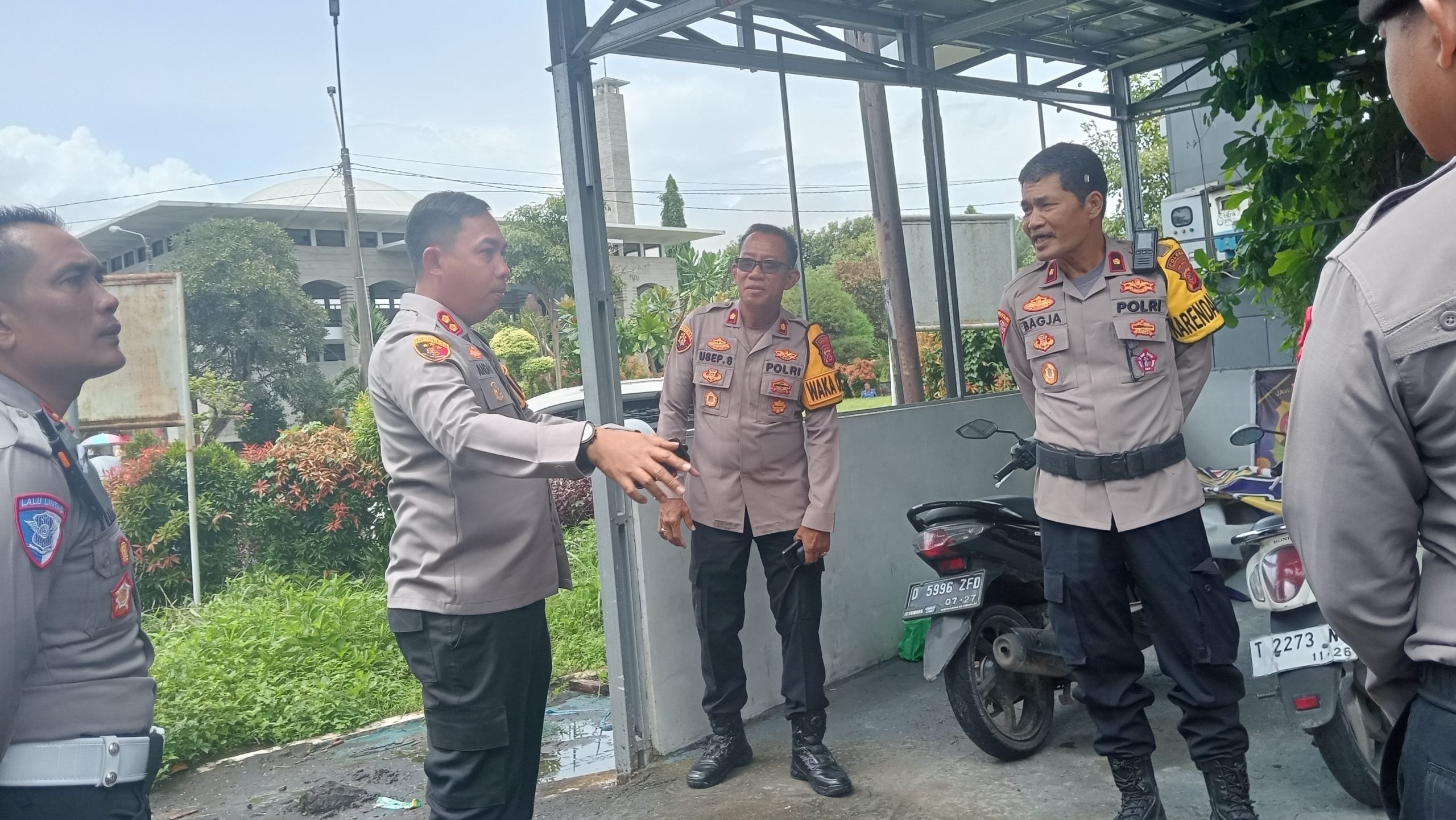 Polres Pangandaran Dirikan Posko Siaga Bencana dan Tinjau Warung Ojol Kamtibmas