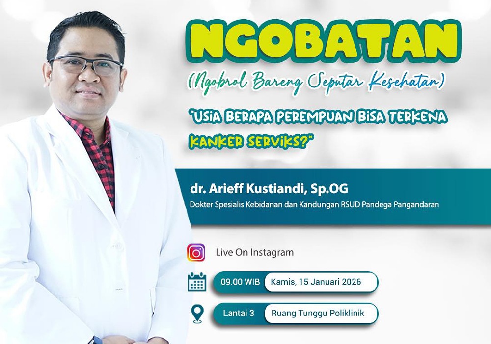 Bahas Deteksi Dini Kanker Serviks Oleh dr. Arieff Kustiandi Sp.OG Melalui NGOBATAN di RSUD Pandega Pangandaran