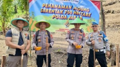 Dukung Ketahanan Pangan Nasional, Polres Pangandaran Tanam Jagung di Lahan 11 Hektare