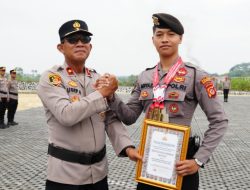 Sabet Juara INKANAS 2026, Bripda Abiyazi Raih Penghargaan Kapolres Pangandaran