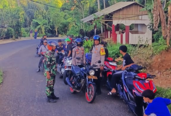 Polsek Langkaplancar Pangandaran Amankan Kendaraan Berknalpot Brong