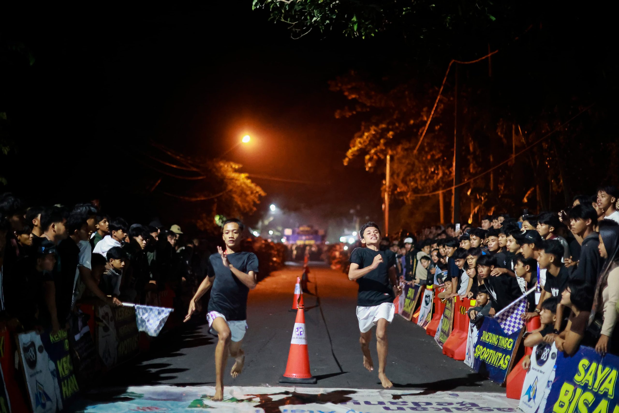 Hindari Balap liar dan Tawuran Polres Pangandaran Gelar Run Race Tengah malam