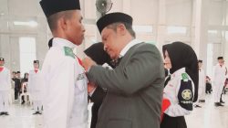Camat Pangandaran Kukuhkan Anggota Paskibraka, Siap Jalankan Tugas HUT ke-81 RI