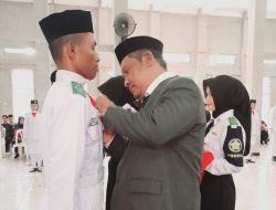 Camat Pangandaran Kukuhkan Anggota Paskibraka, Siap Jalankan Tugas HUT ke-81 RI